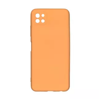 Telefontok Samsung Galaxy A22 5G - pasztell narancssárga szilikon tok