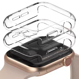 Ringke Slim műanyag védő keret Apple Watch 4 / 5 / 6 / SE (44mm) okosórához átlátszó (2db)