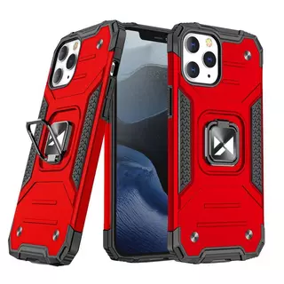 Telefontok iPhone 13 Pro Max - Ring Armor ütésálló piros tok kitámasztóval