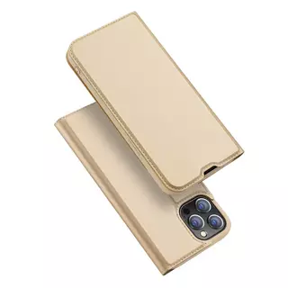 Telefontok iPhone 13 Pro Max - Dux Ducis arany kinyitható tok