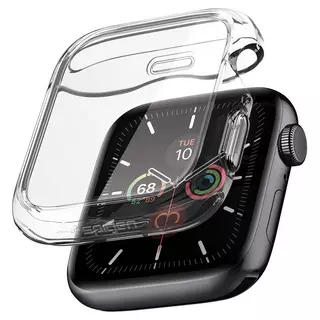 Apple Watch 4 / 5 / 6 / SE (44 mm) okosóra tok - SPIGEN Ultra Hybrid átlátszó szilikon tok
