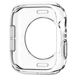 Apple Watch 4 / 5 / 6 / SE (44 mm) okosóra tok - SPIGEN Liquid Crystal átlátszó szilikon hátoldali tok