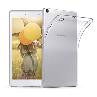 Tablettok Samsung Galaxy Tab A (8.0 col 2019 (SM-T290) - átlátszó szilikon tablet tok