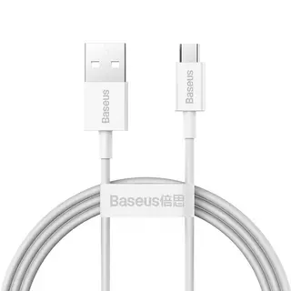 Baseus CAMYS-02 - USB / MicroUSB fehér kábel 2A, 1m