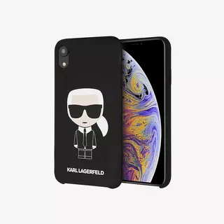 Telefontok iPhone XR - Karl Lagerfeld Full Body Iconic Tok Fekete