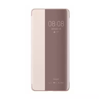 Telefontok Huawei P30 Pro - Eredeti Huawei S-View pink kinyitható okostok