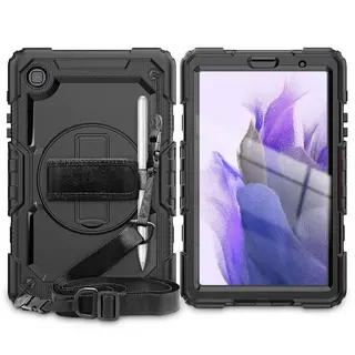 Tablettok Samsung Galaxy Tab A7 Lite (SM-T220, SM-T225) 8,7 - SOLID360 ütésálló, kitámasztható, fekete tablet tok