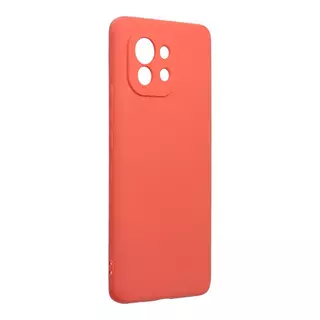 Telefontok Xiaomi Mi 11 5G - korallpiros szilikon hátlap tok