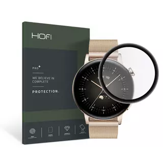 Huawei Watch GT 3 (42 mm) okosóra üvegfólia fekete kerettel - üvegfólia 