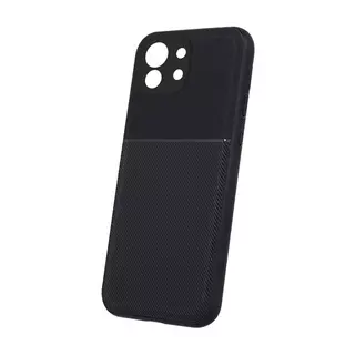 Telefontok Xiaomi 11 Lite 5G NE / Mi 11 Lite - Elegance fekete műanyag hátlap tok szilikon kerettel