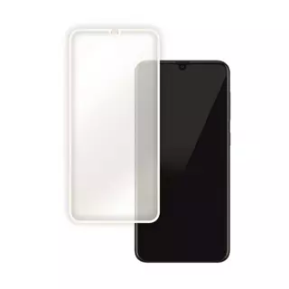 Üvegfólia Samsung Galaxy A50 - fehér tokbarát Slim 3D üvegfólia