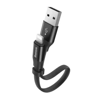 Baseus CALMBJ-B01 - USB / Lightning fekete kábel 2A, 23 cm