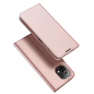 Telefontok Xiaomi 11 Lite 5G NE / Mi 11 Lite - Dux Ducis rose gold flipcover tok