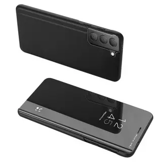 Telefontok Samsung Galaxy S21 FE - fekete Clear View Tok