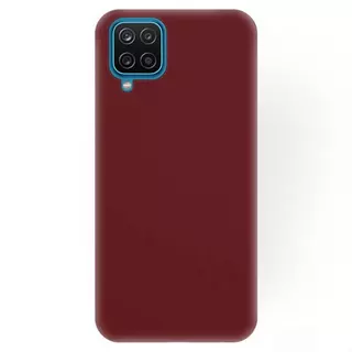 Telefontok Samsung Galaxy A12 - burgundy szilikon tok