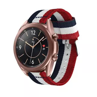 Huawei Watch GT 3 (46 mm) okosóra szíj - kék/fehér/piros szövet szíj