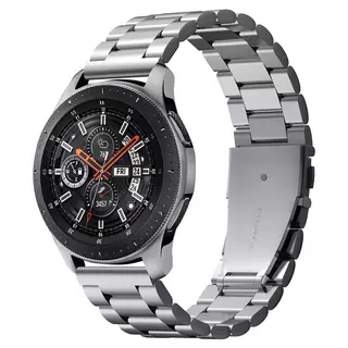 Samsung Galaxy Watch 3 (45 mm) okosóra fémszíj - Spigen Modern Fit ezüst fémszíj (22 mm szíj szélesség)