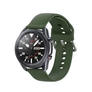 Huawei Watch GT 3 (46 mm) okosóra szíj - katonai zöld szilikon szíj
