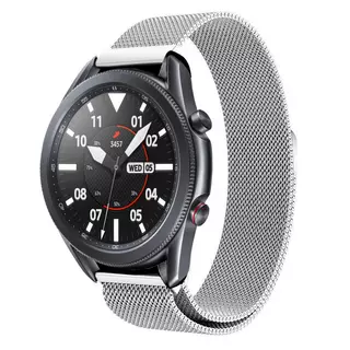 Huawei Watch GT / GT2 / GT2 Pro (46 mm) - mágneses ezüst fémszíj