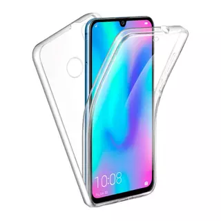 Telefontok Huawei P Smart 2019 - átlátszó szilikon előlap + plexi hátlapi tok 360°