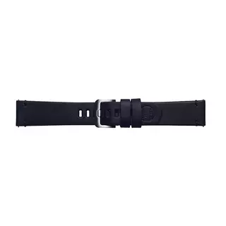 Samsung Galaxy Watch 3 (45 mm) okosóra szíj - Essex Belt fekete bőr szíj (22 mm szíj szélesség)