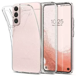Telefontok Samsung Galaxy S22 - Spigen Liquid Crystal Glitter átlátszó hátlap tok