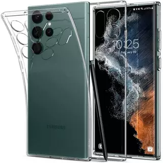 Telefontok Samsung Galaxy S22 Ultra - SPIGEN Liquid Crystal Clear hátlap tok