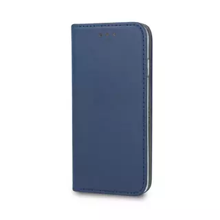 Telefontok Realme C21Y - Smart Magnetic kék szilikon keretes mágneses könyvtok