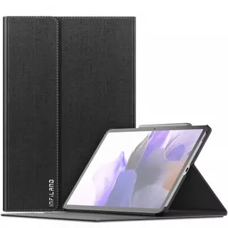 Tablettok Samsung Galaxy Tab S7 FE (SM-T730, SM-T733, SM-T736B) - INFILAND CLASSIC STAND Fekete tablettok