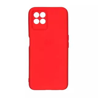 Telefontok Realme 8i - piros szilikon tok