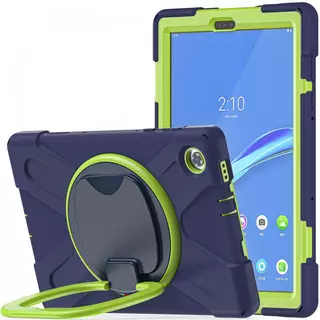 Tablettok Lenovo Tab M10 Plus 10,3 (TB-X606F) - Tech-Protect X-Armor ütésálló, kitámasztható kék/zöld tablet tok