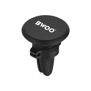 Autós telefontartó: BWOO ZJ67 - mágneses szellőzőnyílásra helyezhető 360°-ban elforgatható, fekete