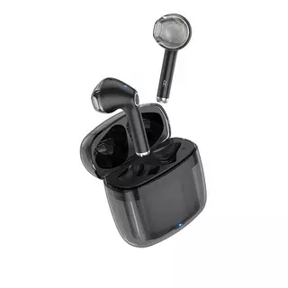 Headset: HOCO EW15 - fekete bluetooth headset, töltő tokkal