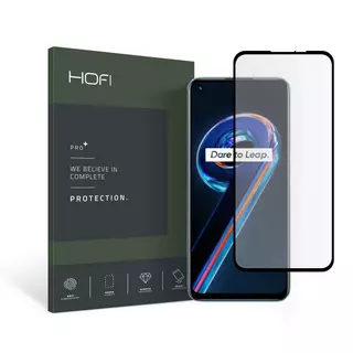 Üvegfólia Realme 9 Pro - HOFI fekete keretes kijezővédő üvegfólia