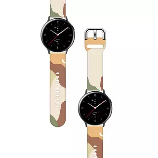 Samsung Galaxy Watch 4 40 / 42 / 44 / 46 okosóra szíj - Strap Moro color 16 színes szilikon szíj (szíj szélesség: 20 mm)