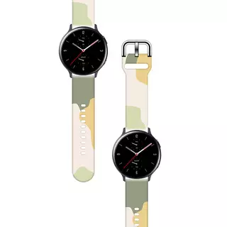 Samsung Galaxy Watch 4 40 / 42 / 44 / 46 okosóra szíj - Strap Moro color 14 színes szilikon szíj (szíj szélesség: 20 mm)