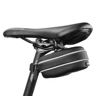 Biciklis tartó: Sahoo 13875-SA - Univerzális, vízálló kerékpárülésre szerelhető, fekete táska