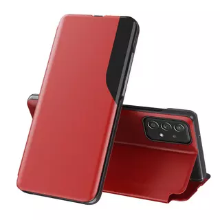 Telefontok Samsung Galaxy A53 5G - Eco View bőrhatású piros mágneses könyvtok
