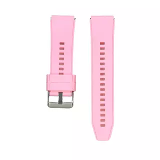 Huawei Watch GT / GT2 / GT2 Pro (46 mm) okosóra szíj - pink szilikon (22 mm) sima kialakítás