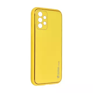 Telefontok Samsung Galaxy A13 (A135F / A137F) - Forcell műbőr hátlap tok, sárga
