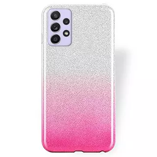 Telefontok Samsung Galaxy A13 (A135F és A137F) - Ezüst / pink Shiny tok