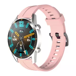 Huawei Watch GT3 (46 mm) okosóra szíj - pink szilikon (22 mm)