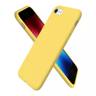 Telefontok iPhone SE3 (2022) - citromsárga szilikon hátlap tok