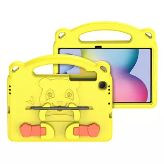Tablettok Samsung Galaxy Tab S6 Lite 2020 /2022 (SM-P610, SM-P615, SM-P613, SM-P619) - Dux Ducis Panda - sárga, kitámasztható tablet tok