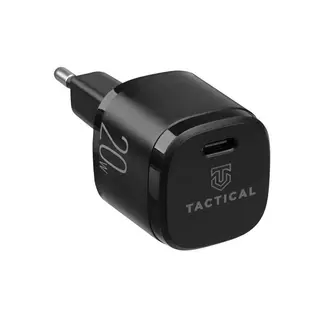 Telefon töltő: Tactical Base Plug Mini - TYPE-C fekete hálózati töltőfej, 20W/3A