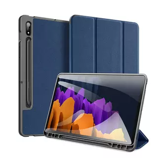 Tablettok Samsung Galaxy Tab S7 11.0 coll (SM-T870, SM-T875) - DUX DUCIS DOMO kék smart case ceruza tartóval