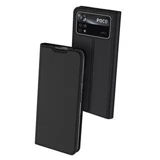 Telefontok Xiaomi POCO X4 PRO 5G - Dux Ducis fekete kinyitható tok