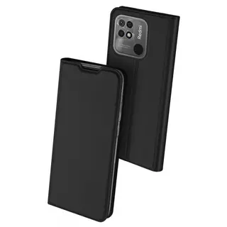 Telefontok Xiaomi Redmi 10C - Dux Ducis fekete kinyitható tok