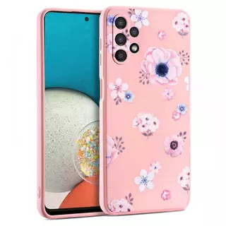 Telefontok Samsung Galaxy A53 5G - Tech-Protect Floral - pink, mintás szilikon tok