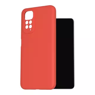 Telefontok Xiaomi Redmi Note 11 - korallpiros szilikon tok